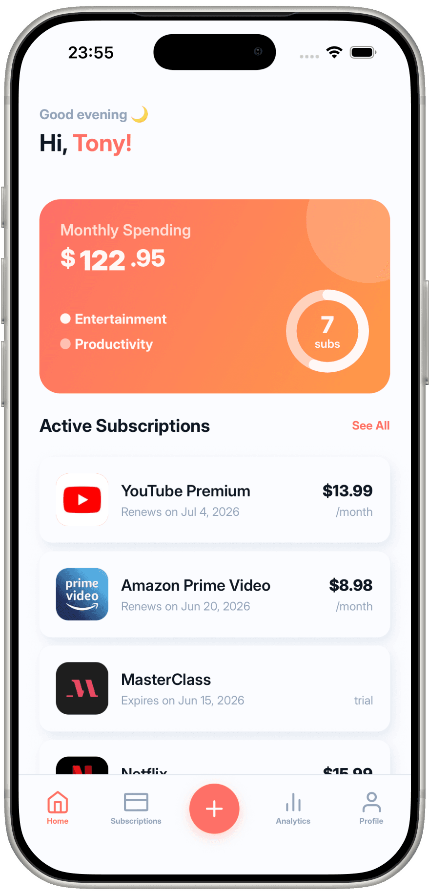 Billyo - Subscription Tracker